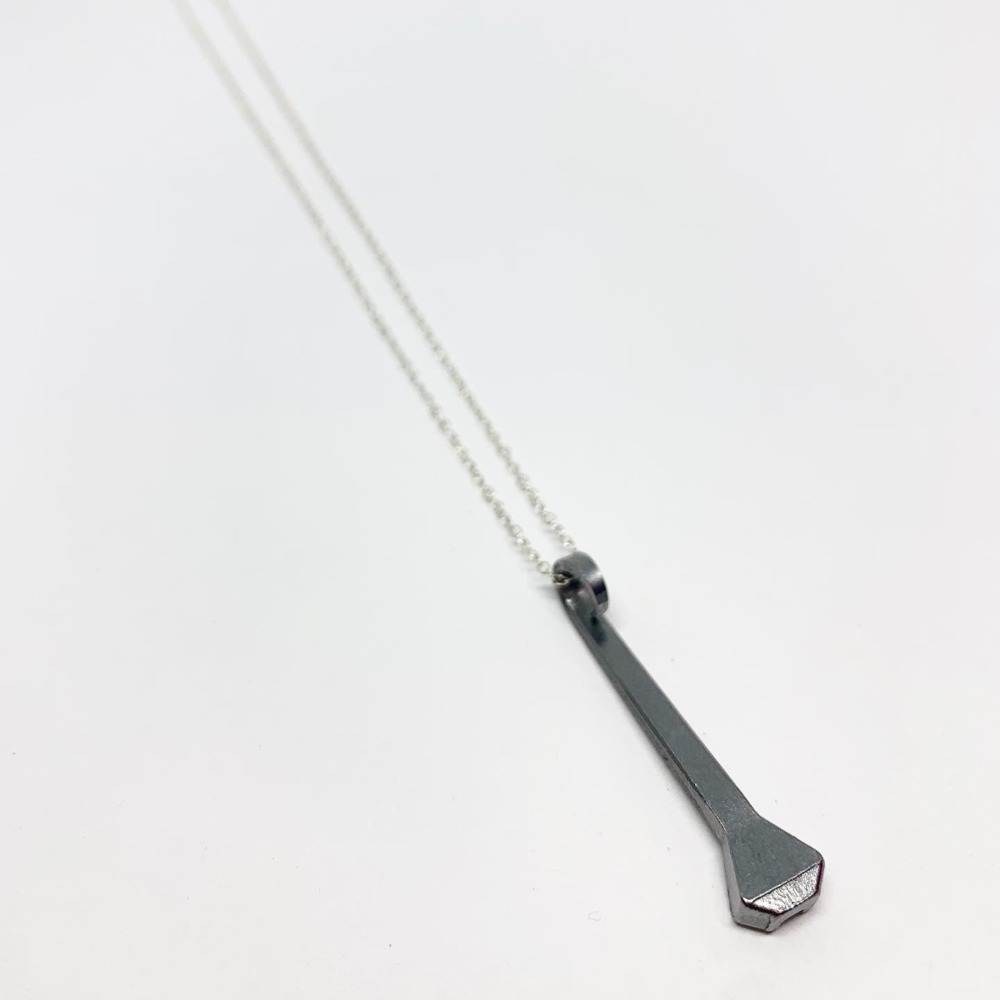 Horseshoe Nail Charm Necklace - Long - Jennifer Cervelli Jewelry