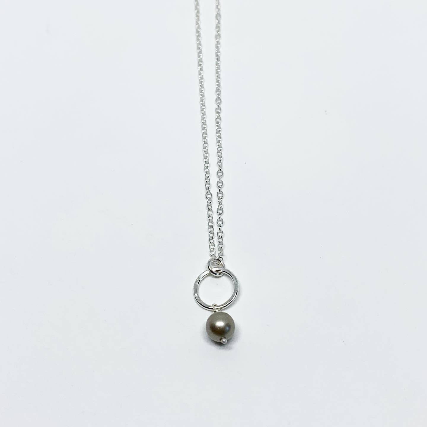 Pearl Drop Charm Necklace - Jennifer Cervelli Jewelry