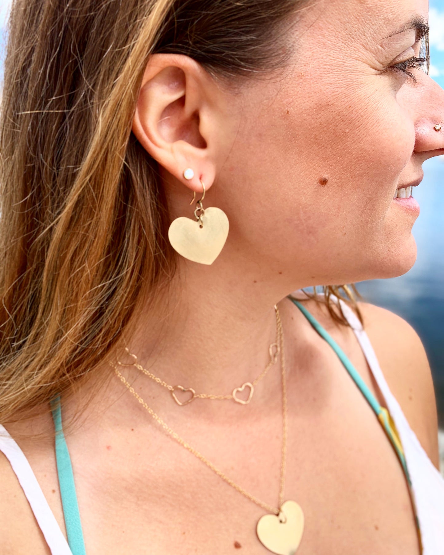 Love is Love - Heart Silhouette Necklace - Jennifer Cervelli Jewelry