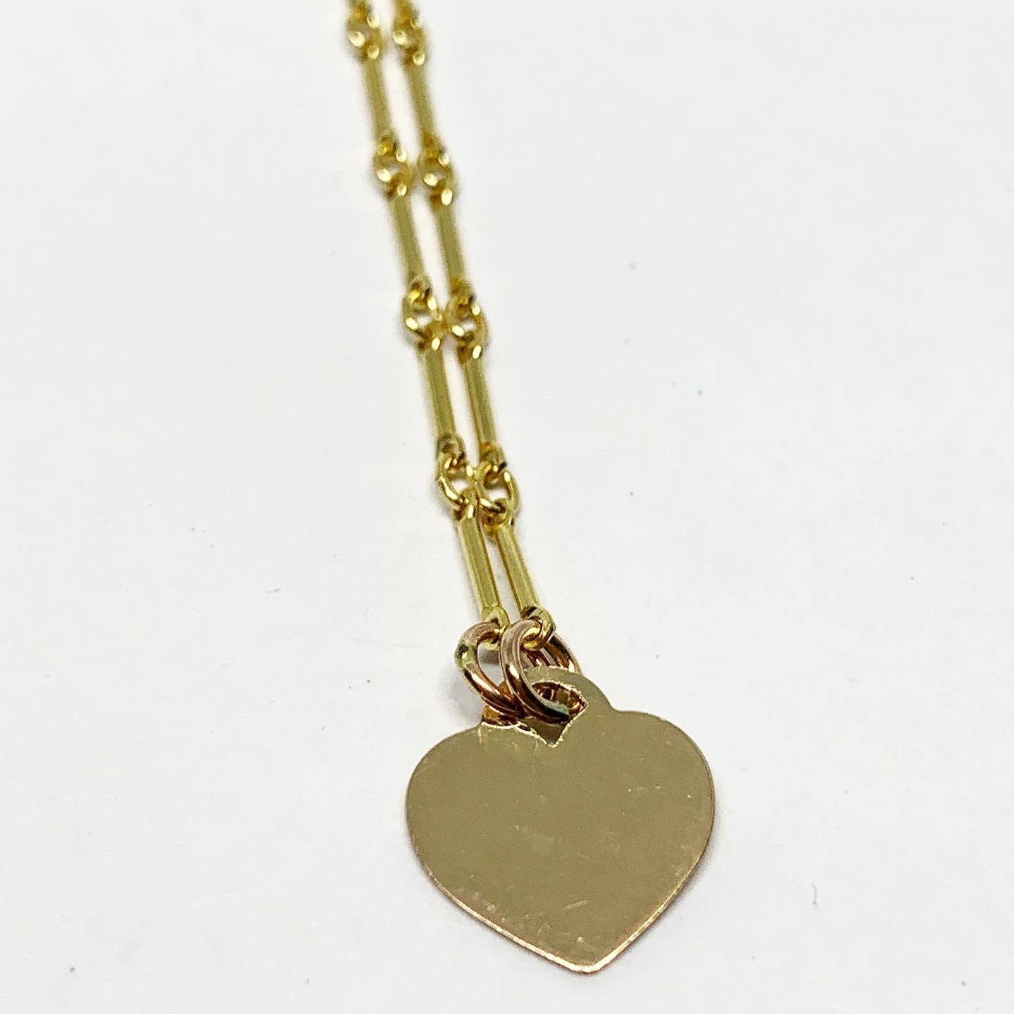 Vintage Heart Token Necklace - Jennifer Cervelli Jewelry