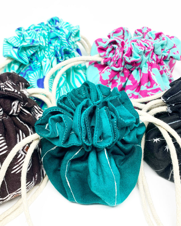 Wanderlust Jewelry Travel Pouch with drawstrings