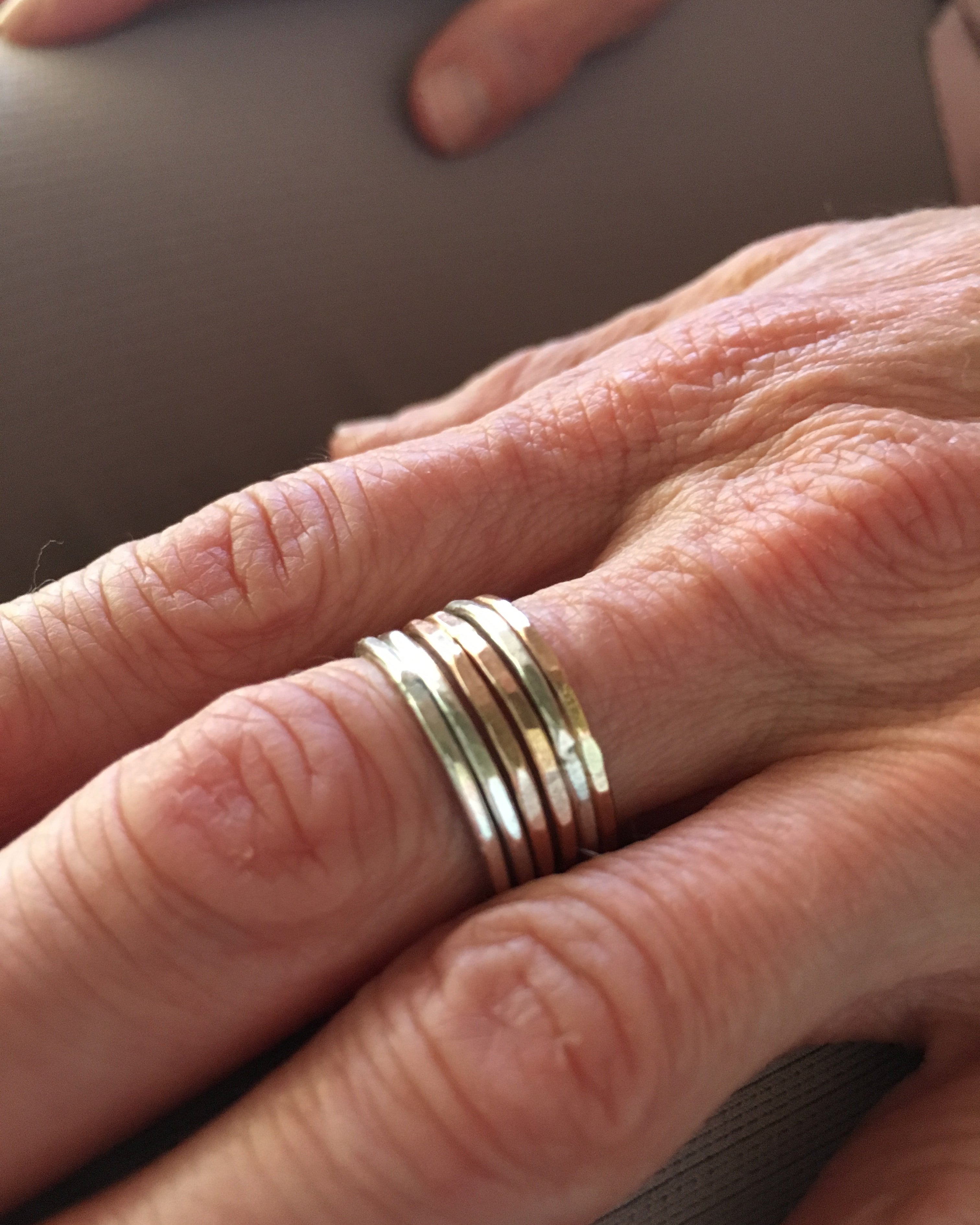 Rustic Stacking Rings - Jennifer Cervelli Jewelry