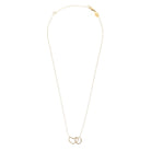 Namaste Necklace - Heart and Circle Infinity Necklace - Jennifer Cervelli Jewelry