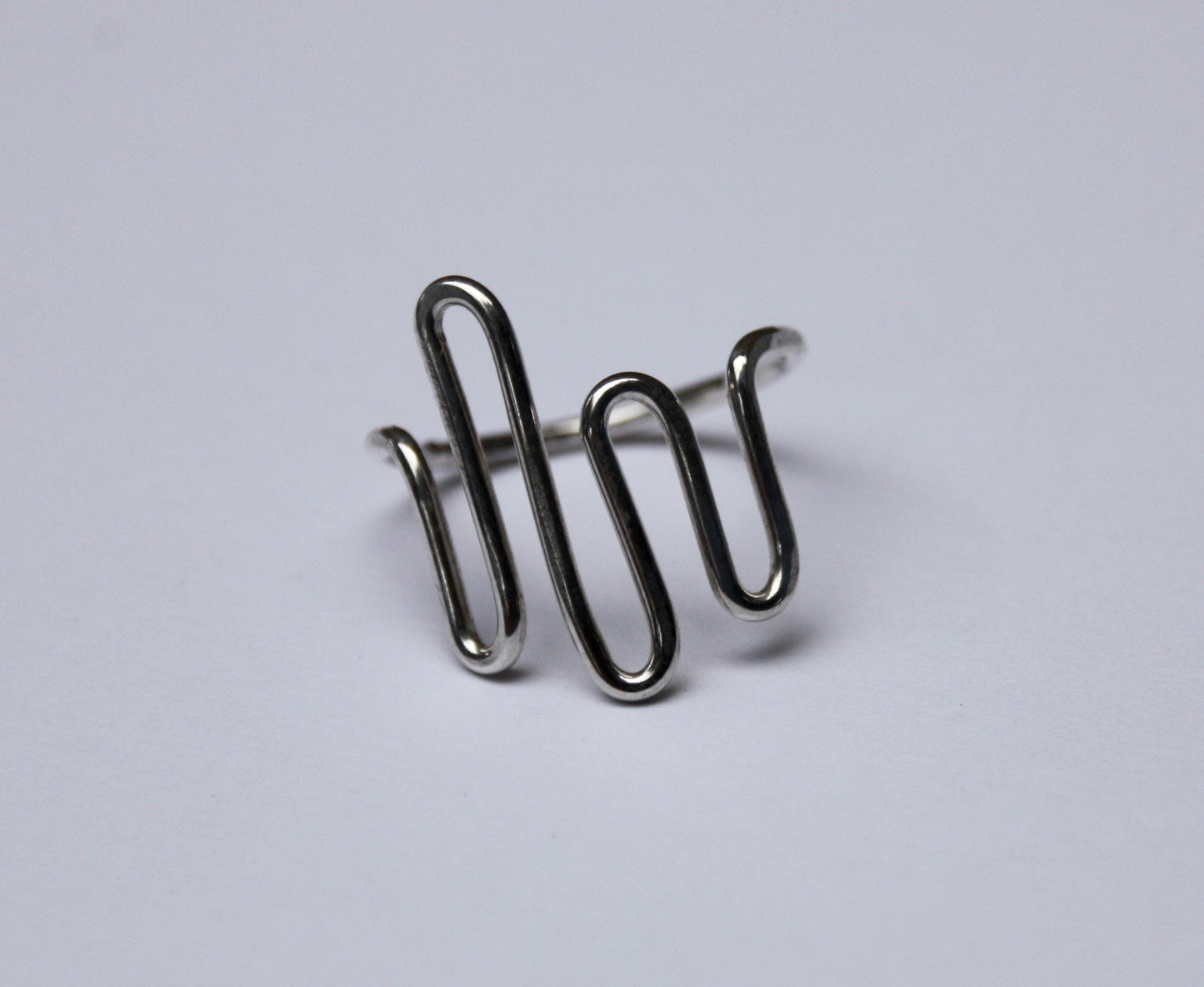 Sterling Silver Heartbeat Ring - Jennifer Cervelli Jewelry
