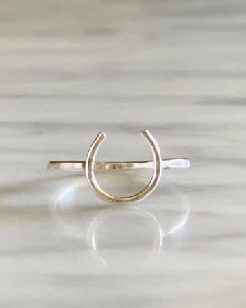 Lucky Horseshoe Ring - Small - Equestrian Ring