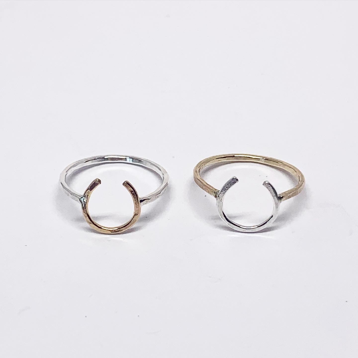 Double hot sale horseshoe ring