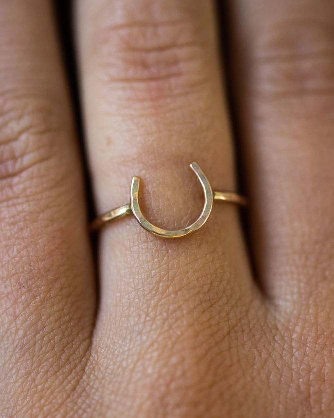Lucky Horseshoe Ring - Small - Equestrian Ring