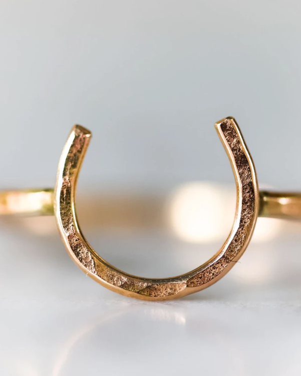 Lucky Horseshoe Ring - Small - Equestrian Ring
