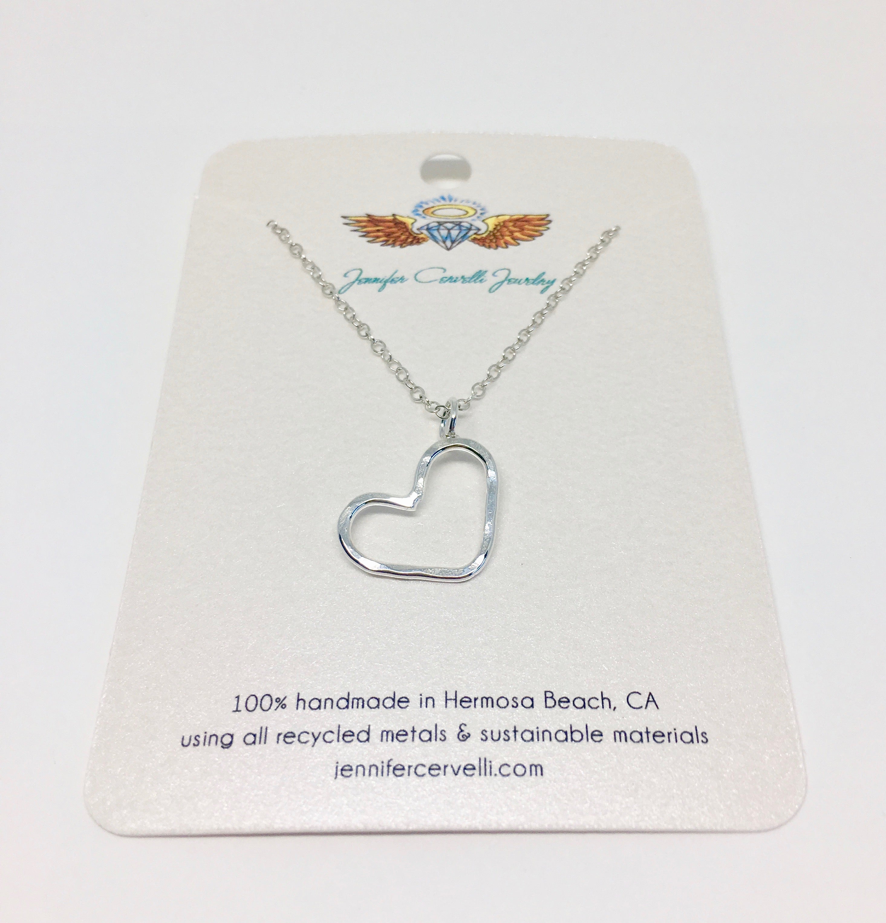 Heart Pendant Necklace - Jennifer Cervelli Jewelry