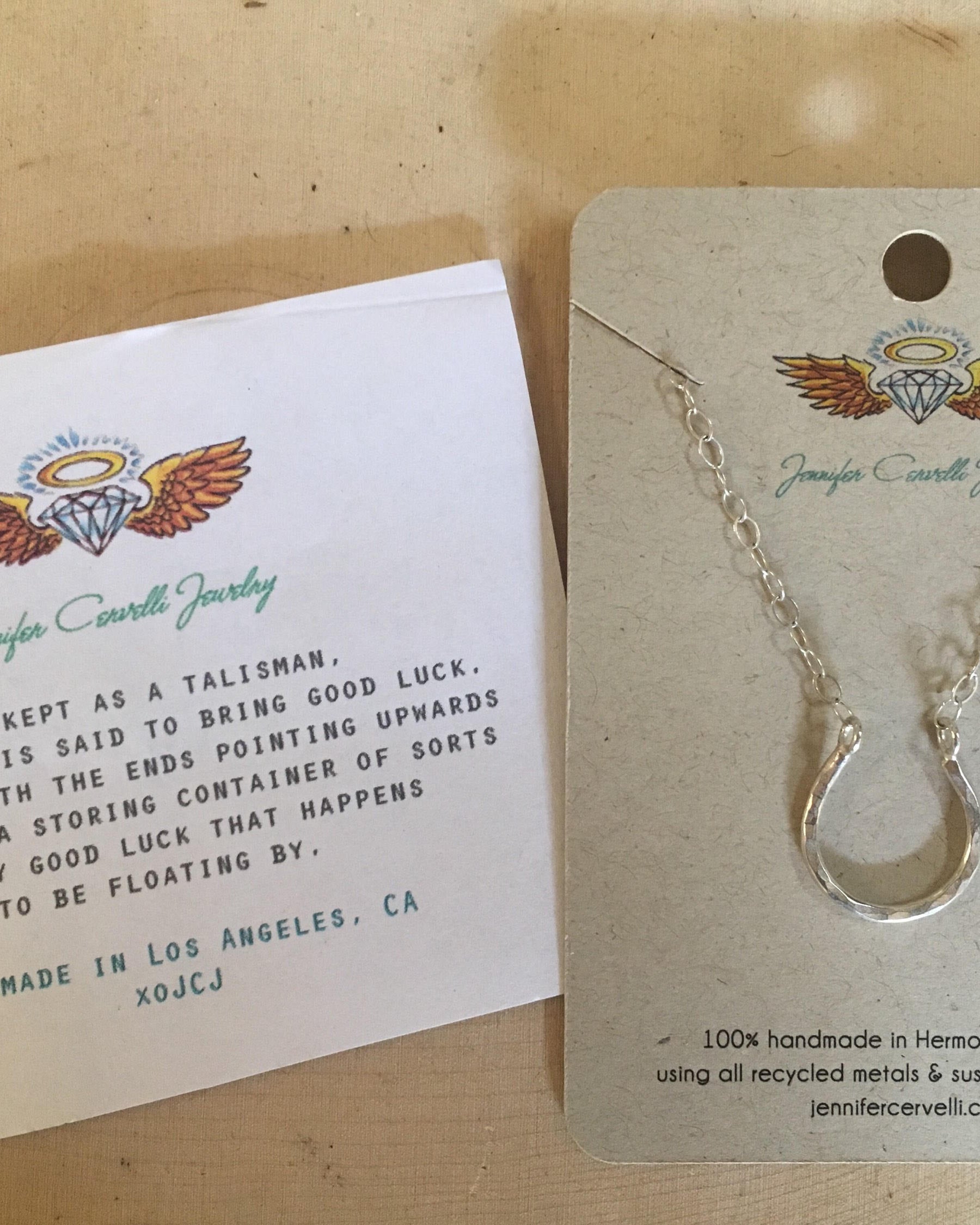 Lucky Horseshoe Charm Necklace