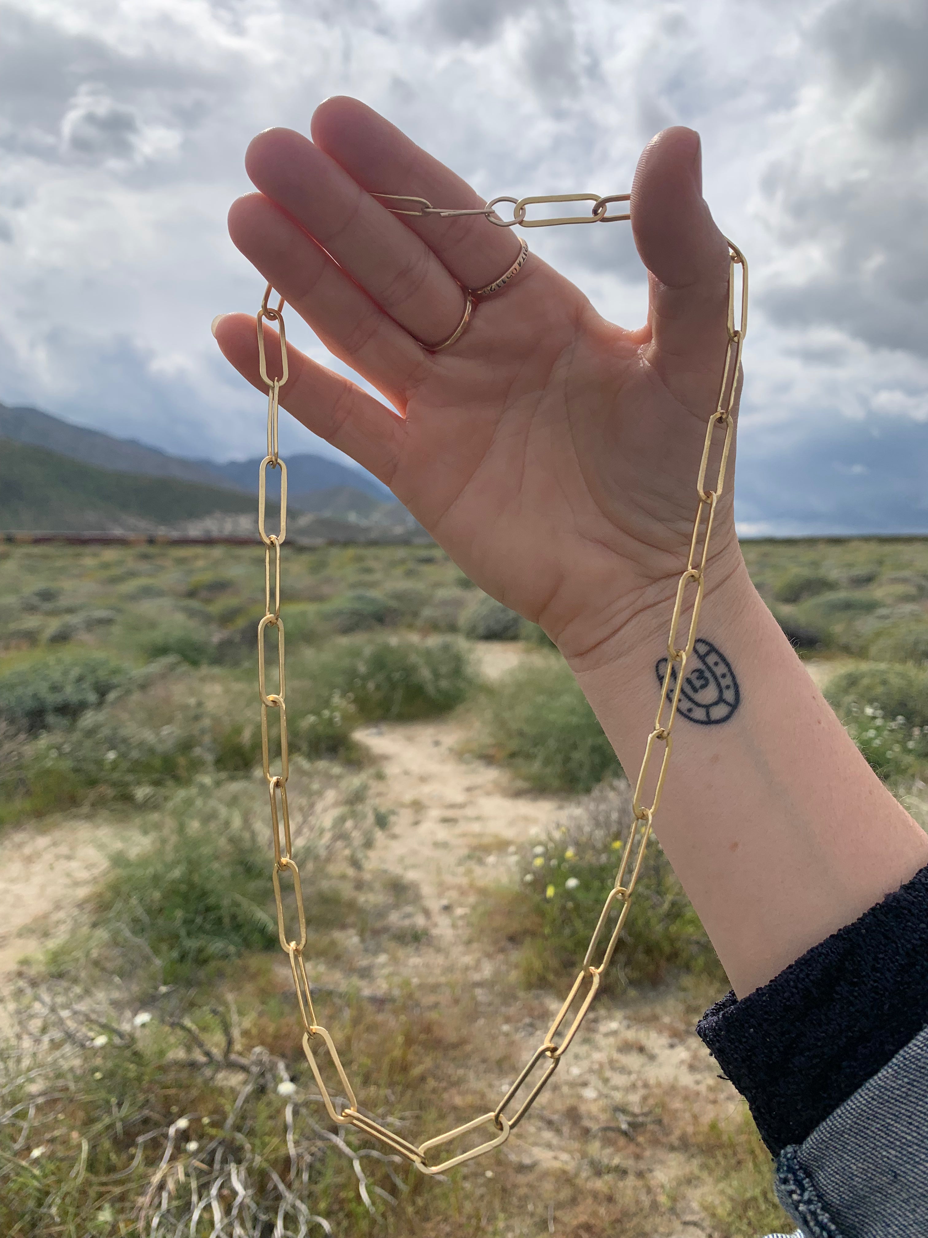 Paperclip Chain Necklace - Jennifer Cervelli Jewelry