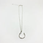 Hanging Lucky Horseshoe Charm Necklace - Jennifer Cervelli Jewelry