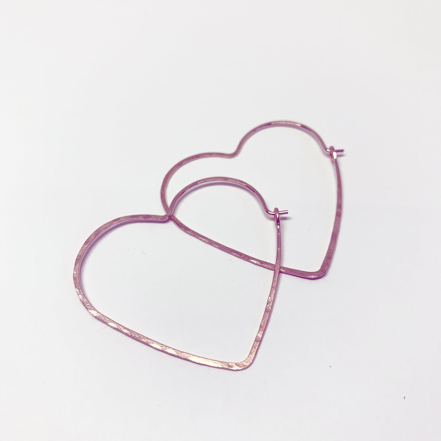 Heart Hoops - Size Large - Jennifer Cervelli Jewelry