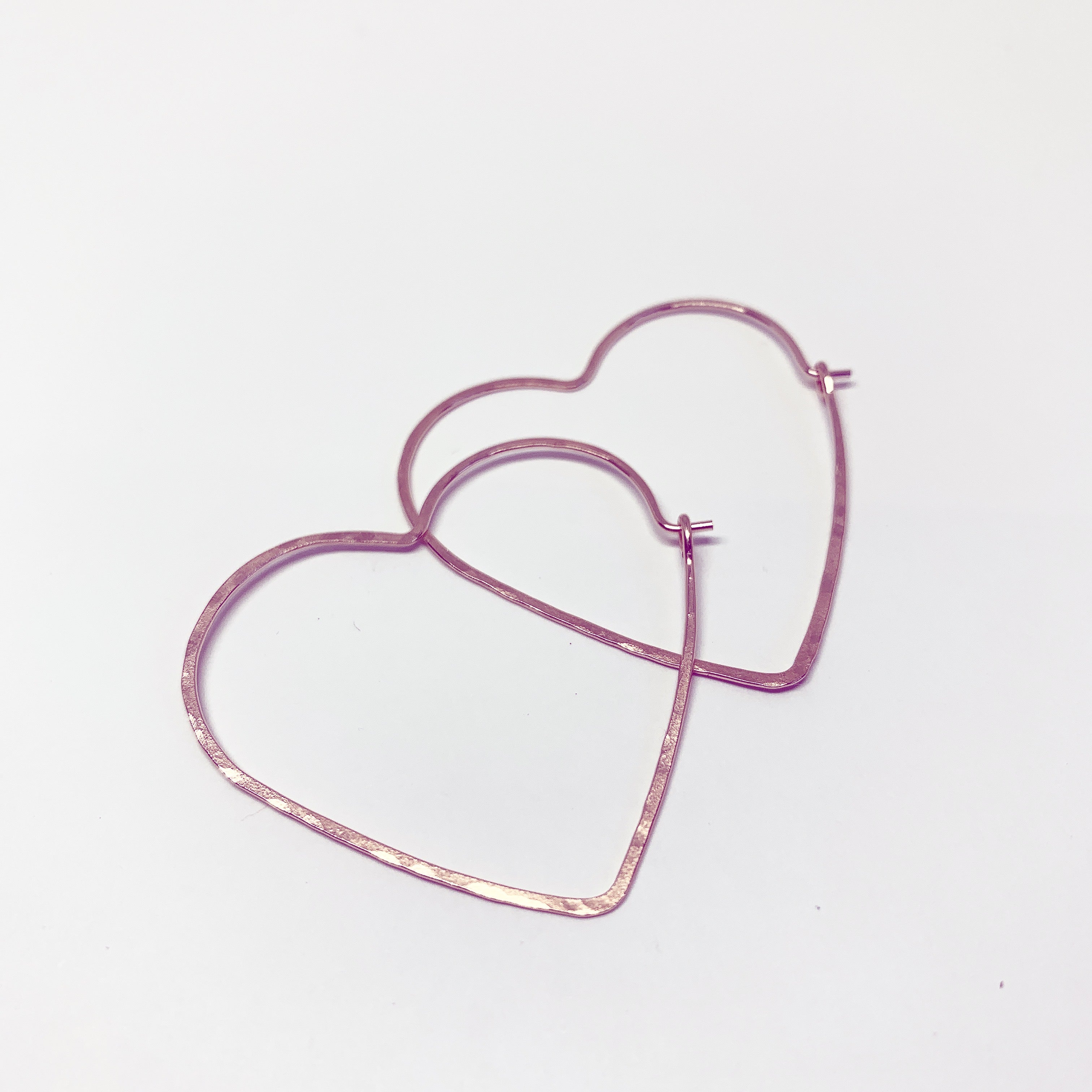 Heart Hoops - Size Large - Jennifer Cervelli Jewelry