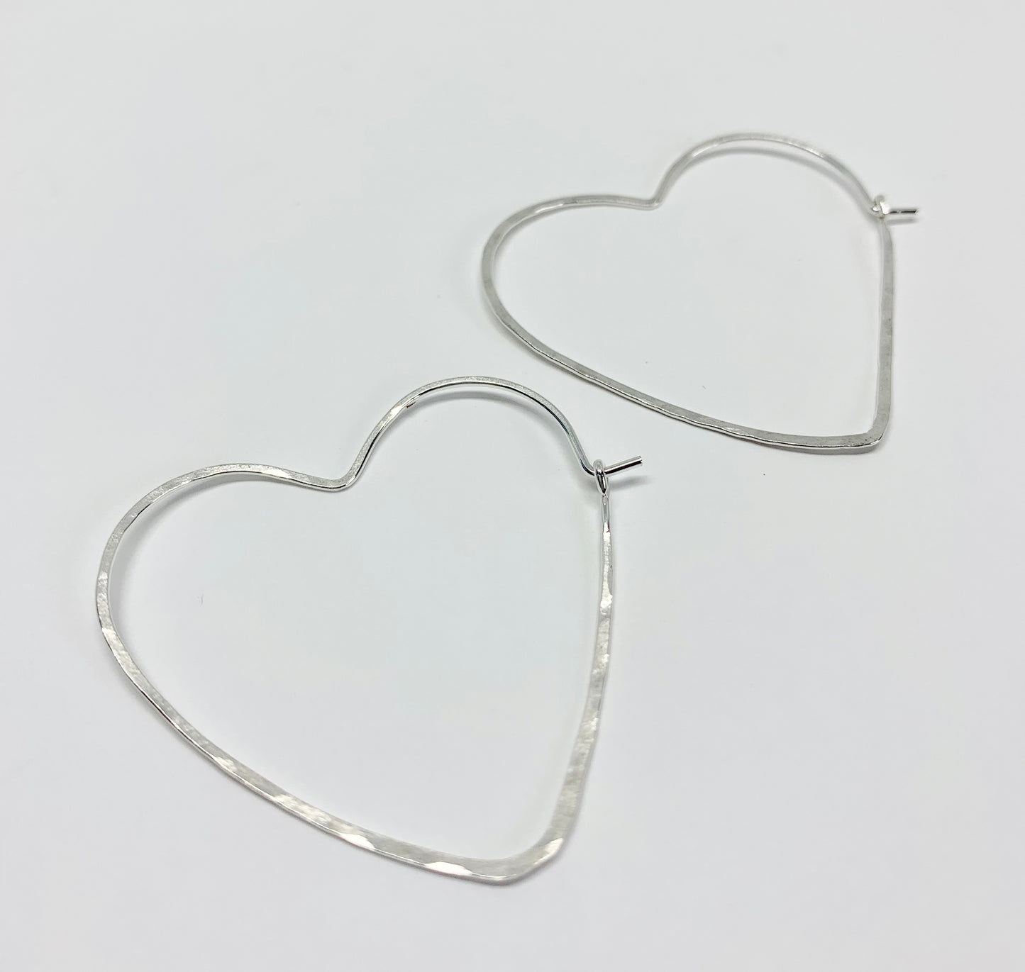 Heart Hoops - Size Large - Jennifer Cervelli Jewelry