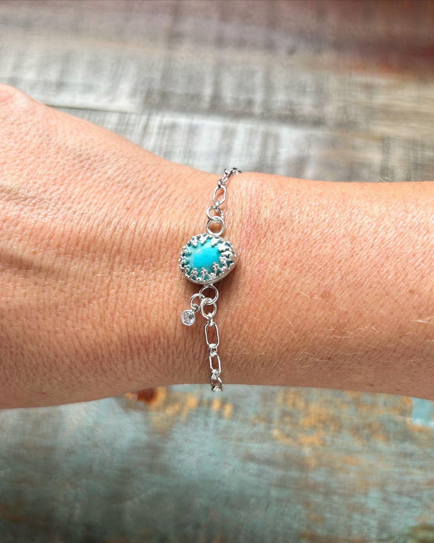 Turquoise Charm Bracelet #200 - Jennifer Cervelli Jewelry