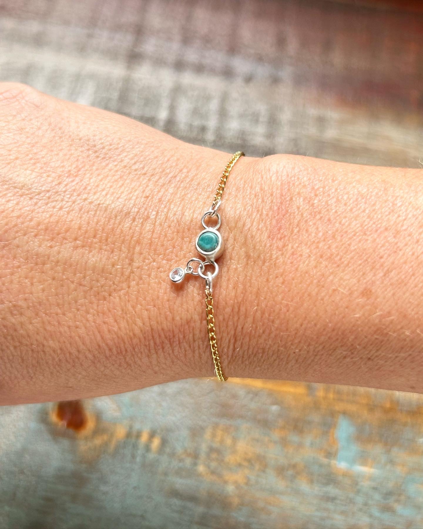 Turquoise Charm Bracelet #201 - Jennifer Cervelli Jewelry