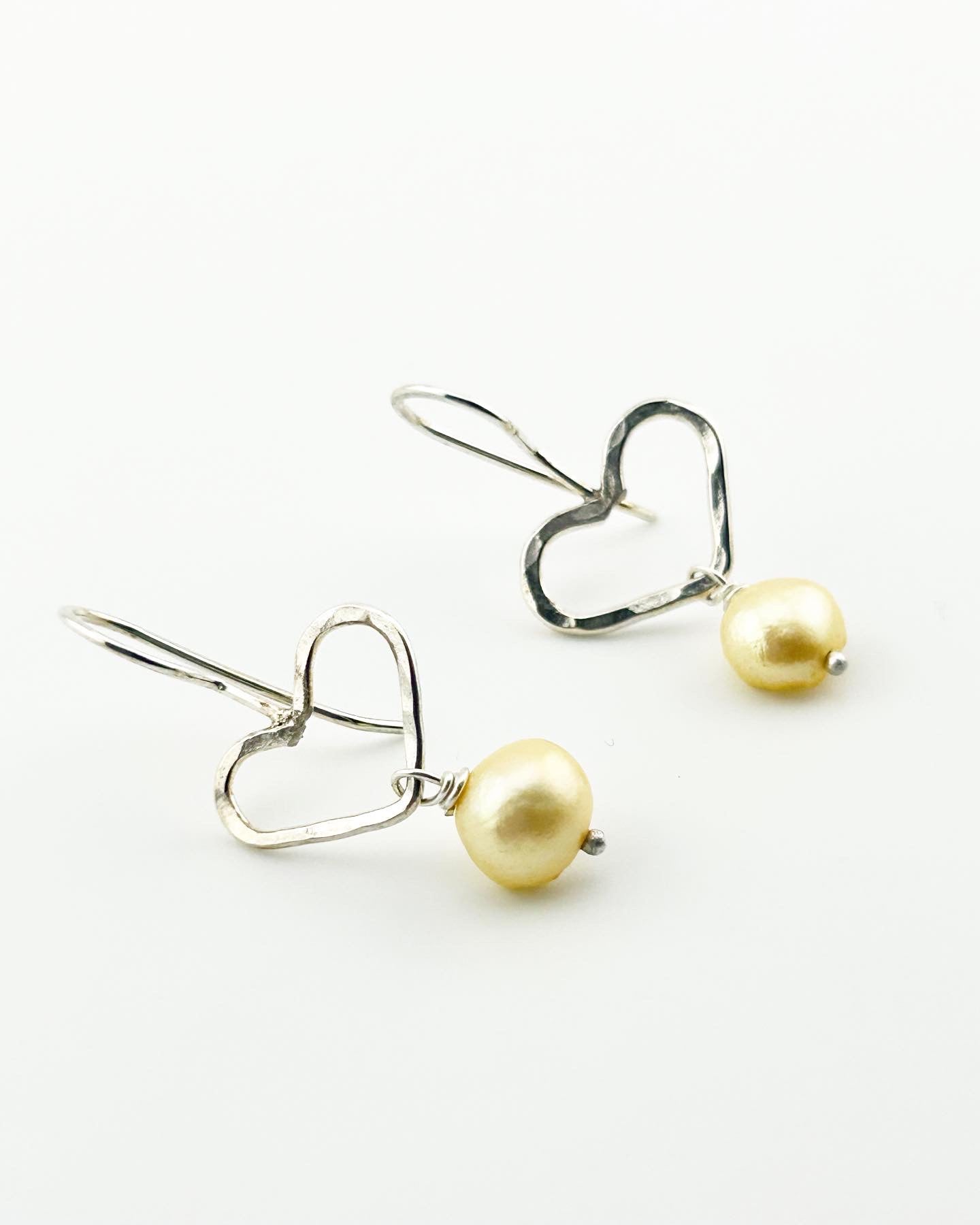 Heart Gemstone Drop Earrings - Jennifer Cervelli Jewelry
