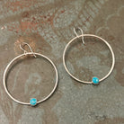 Solstice Hoops – Large - Turquoise - Jennifer Cervelli Jewelry