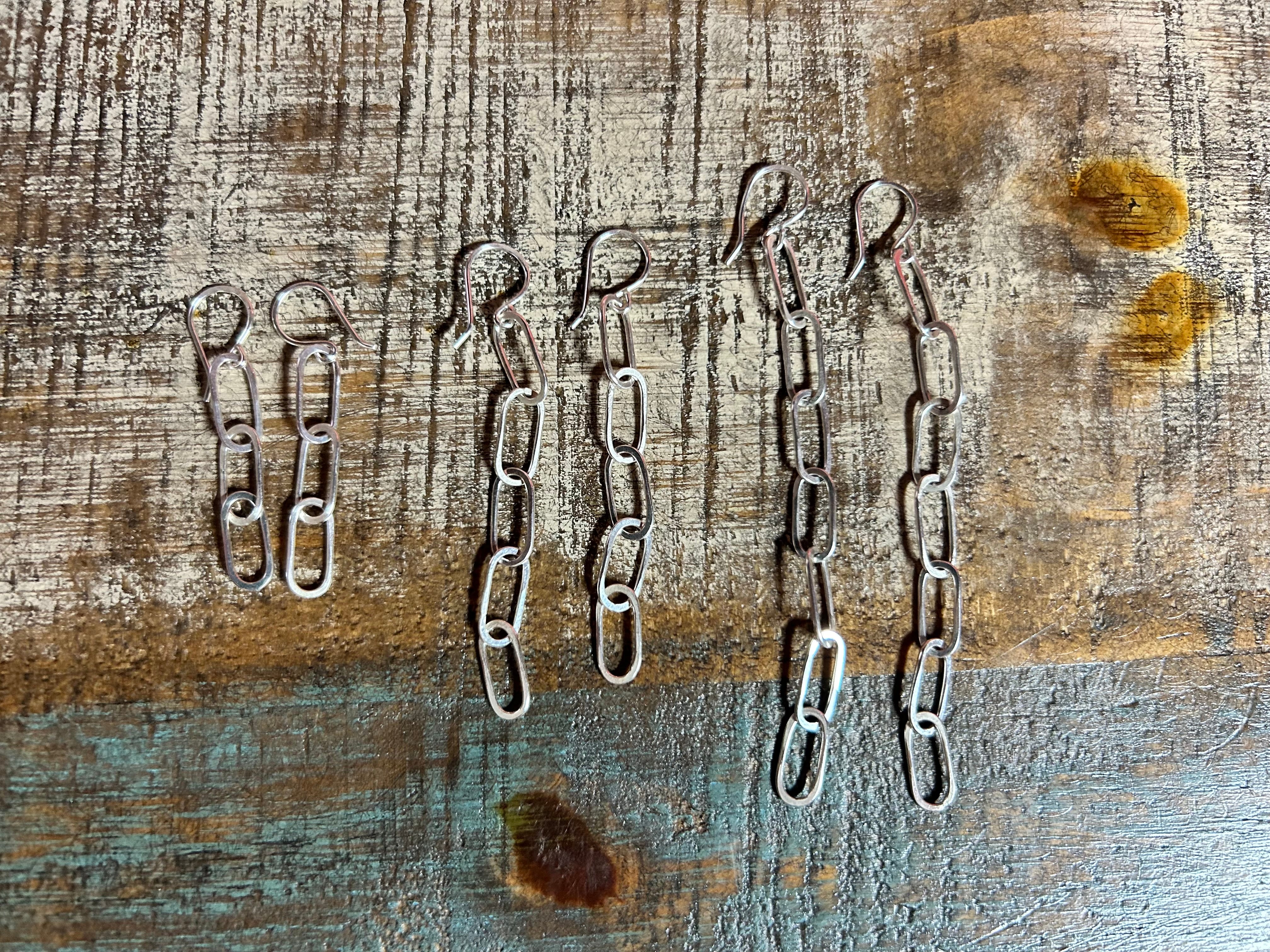 Paperclip Chain Earrings - Jennifer Cervelli Jewelry