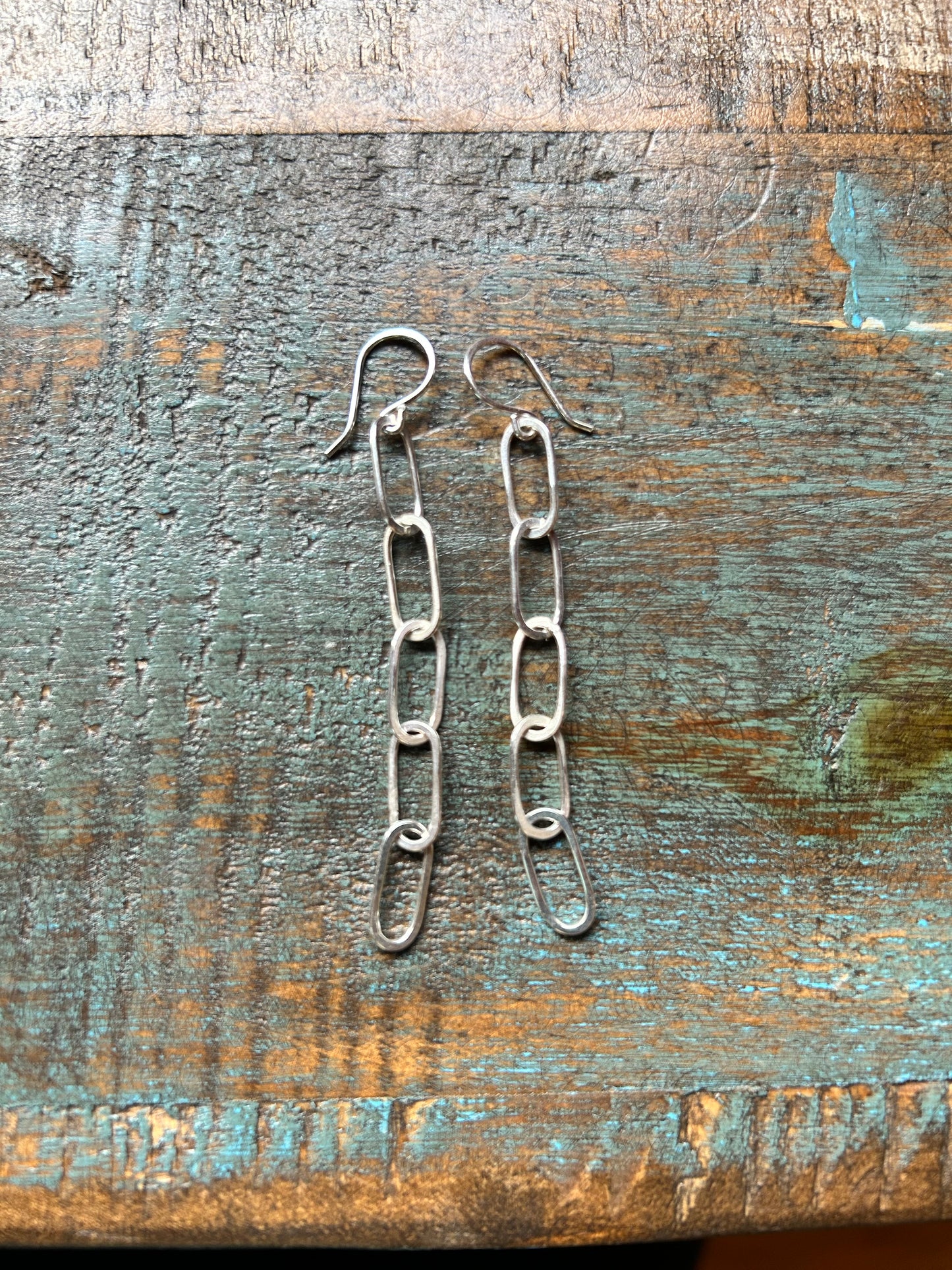 Paperclip Chain Earrings - Jennifer Cervelli Jewelry