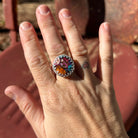 Copper Opal Turquoise Full Moon Ring #132 - Jennifer Cervelli Jewelry