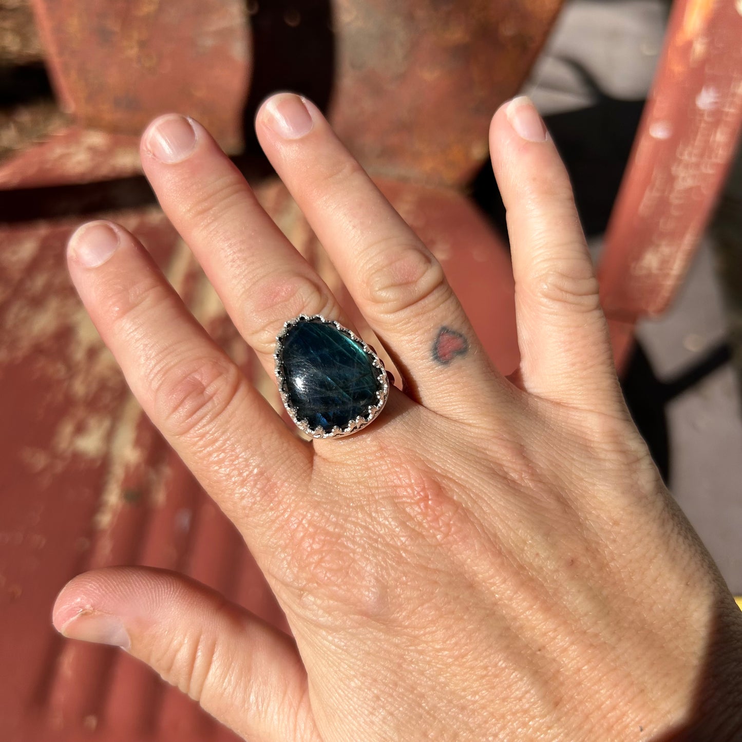 Labradorite Statement Ring #131 - Jennifer Cervelli Jewelry