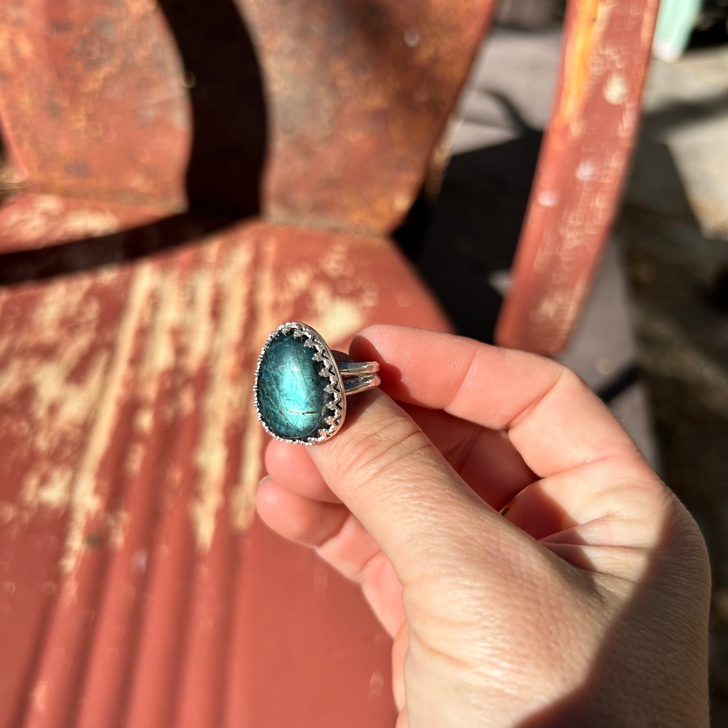 Labradorite Statement Ring #131 - Jennifer Cervelli Jewelry