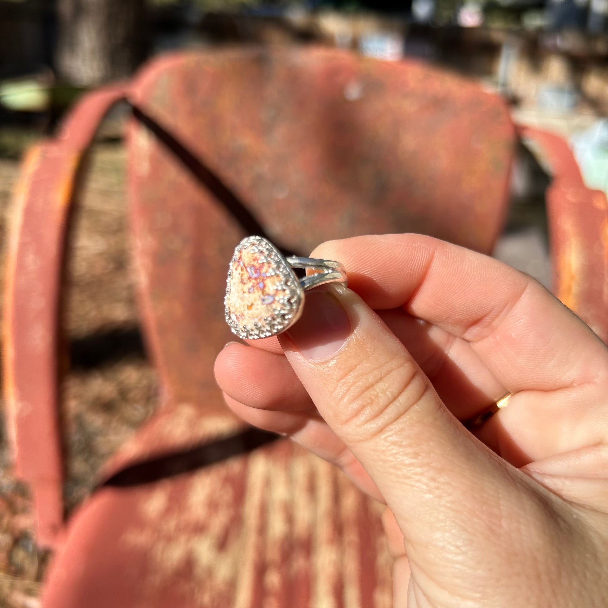 Fire Opal Statement Ring #128 - Jennifer Cervelli Jewelry