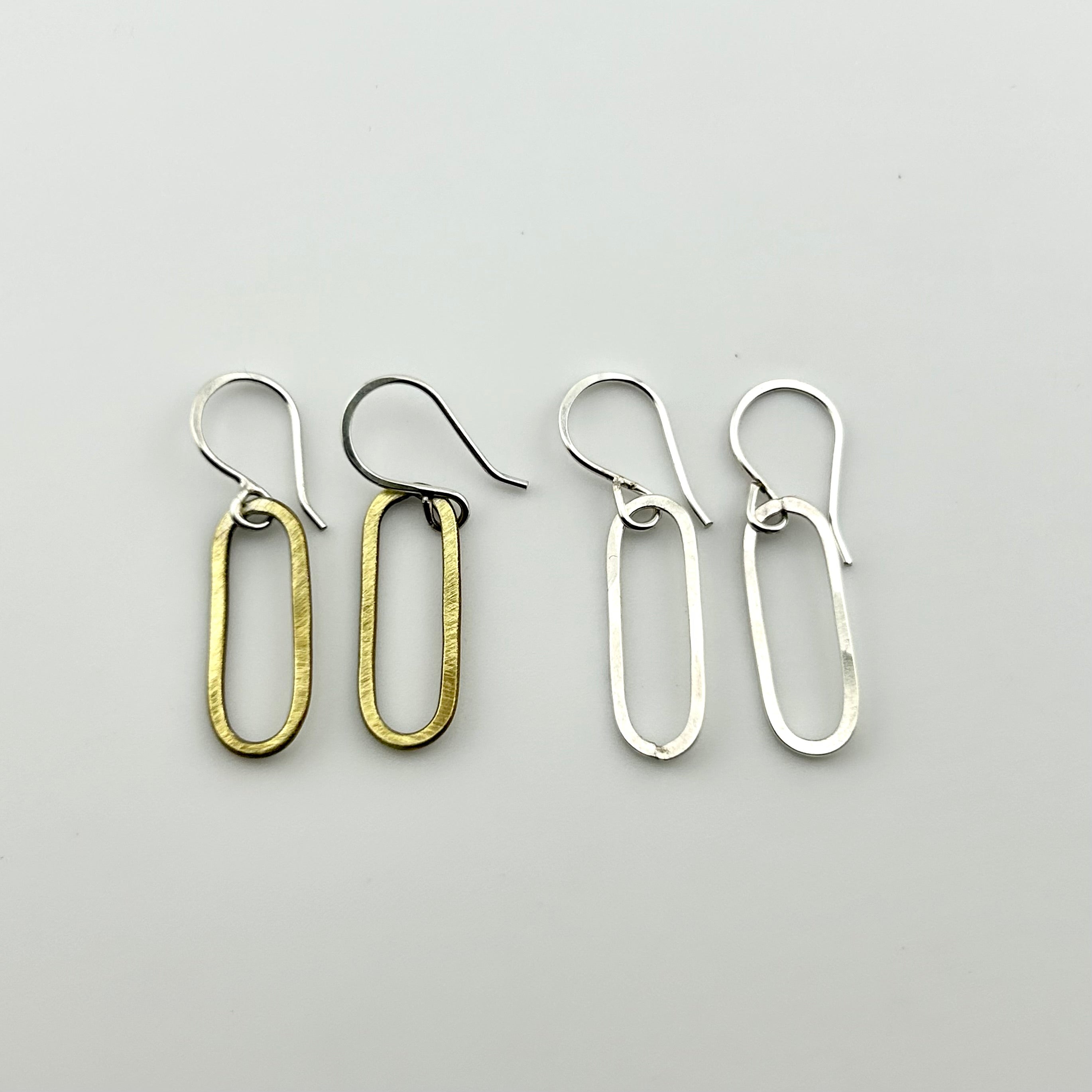 Paperclip Drop Earrings - Jennifer Cervelli Jewelry