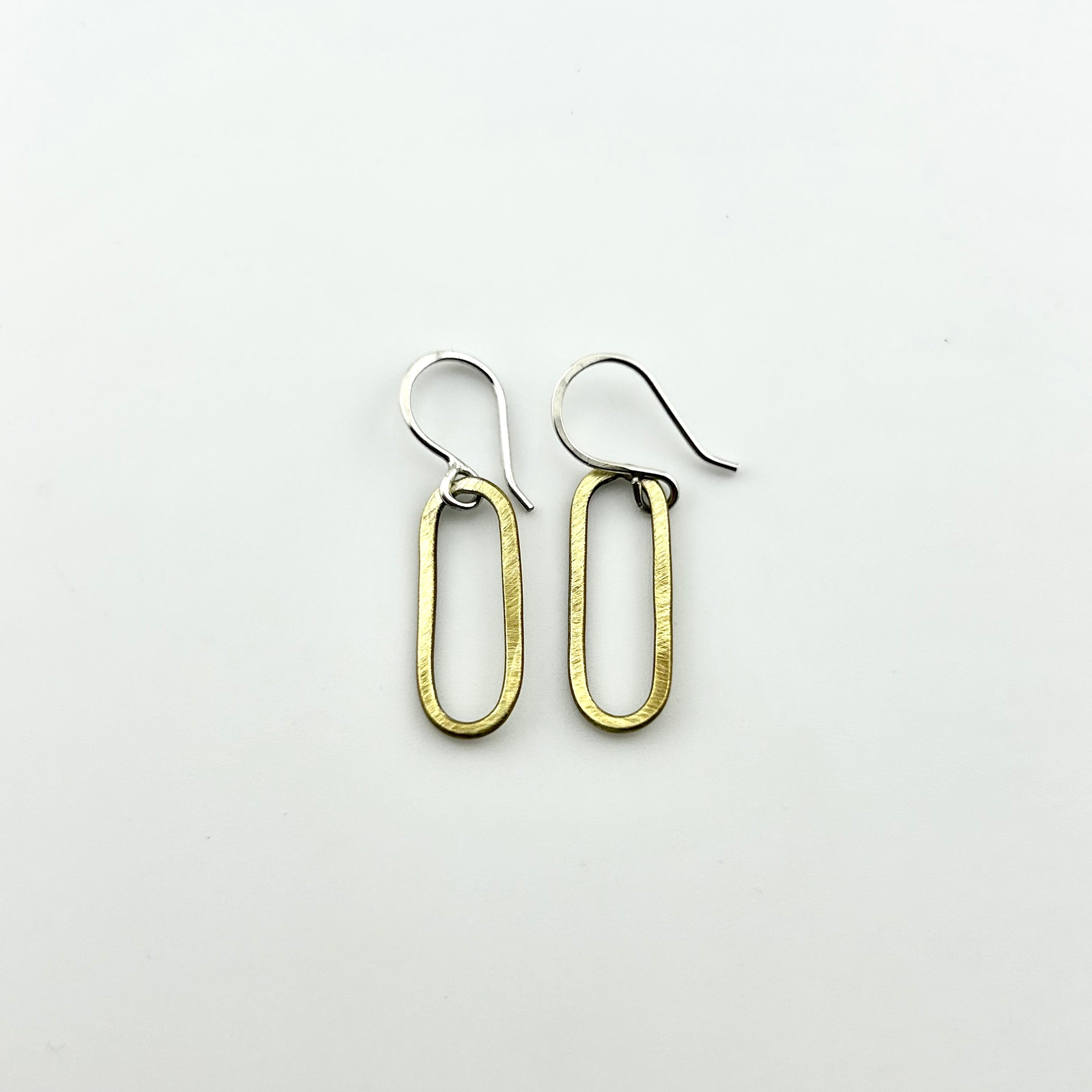 Paperclip Drop Earrings - Jennifer Cervelli Jewelry