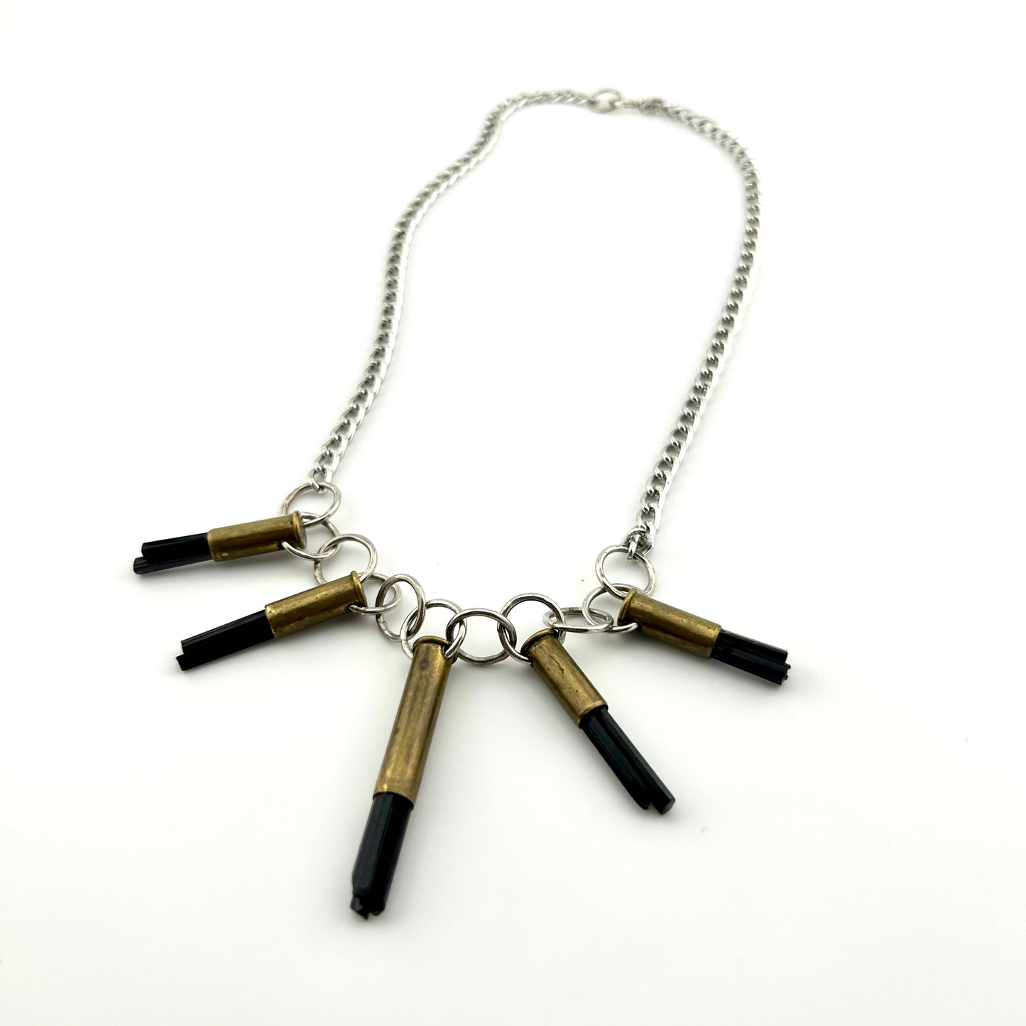Black Tourmaline Bullet Necklace - Jennifer Cervelli Jewelry