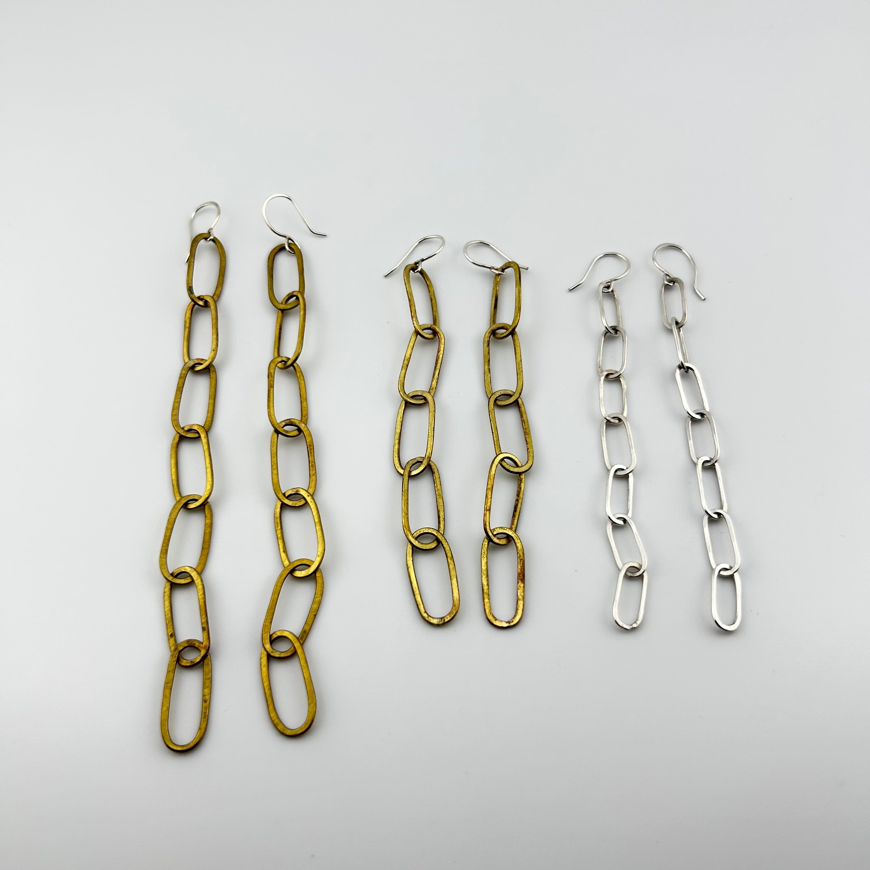 Paperclip Chain Earrings - Jennifer Cervelli Jewelry