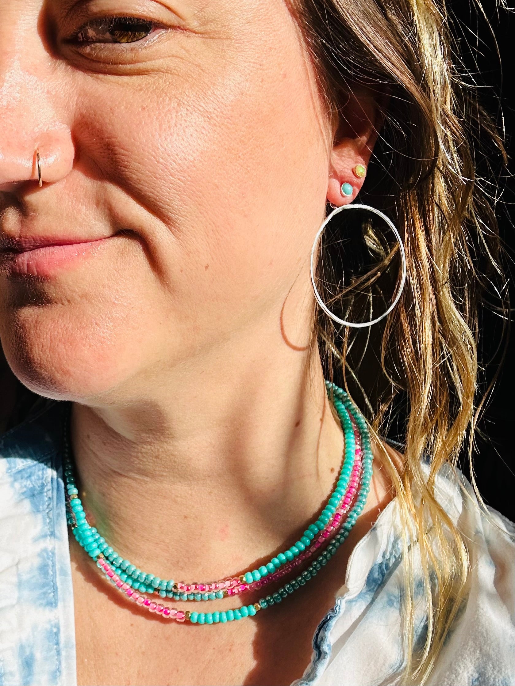 Solstice Necklace – Mermaid Layered Necklace - Jennifer Cervelli Jewelry