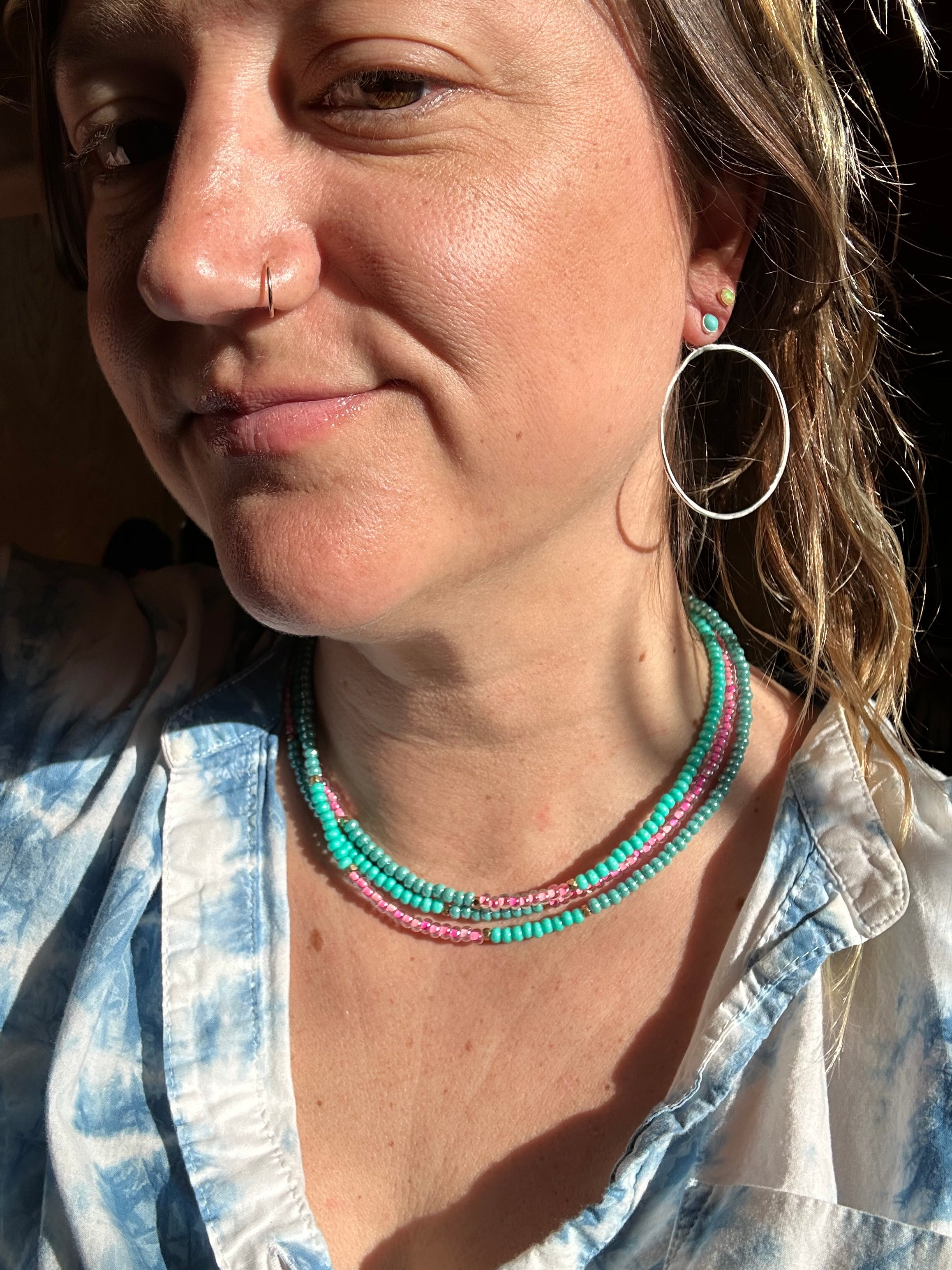 Solstice Necklace – Mermaid Layered Necklace - Jennifer Cervelli Jewelry