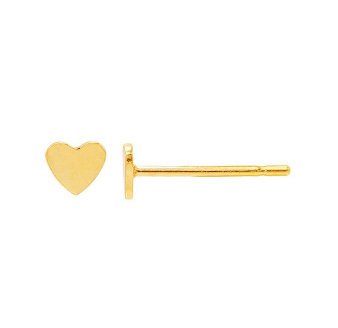 Mini Heart Stud Earrings - Jennifer Cervelli Jewelry