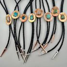 One of a Kind Turquoise Bolo Tie #107 - Jennifer Cervelli Jewelry