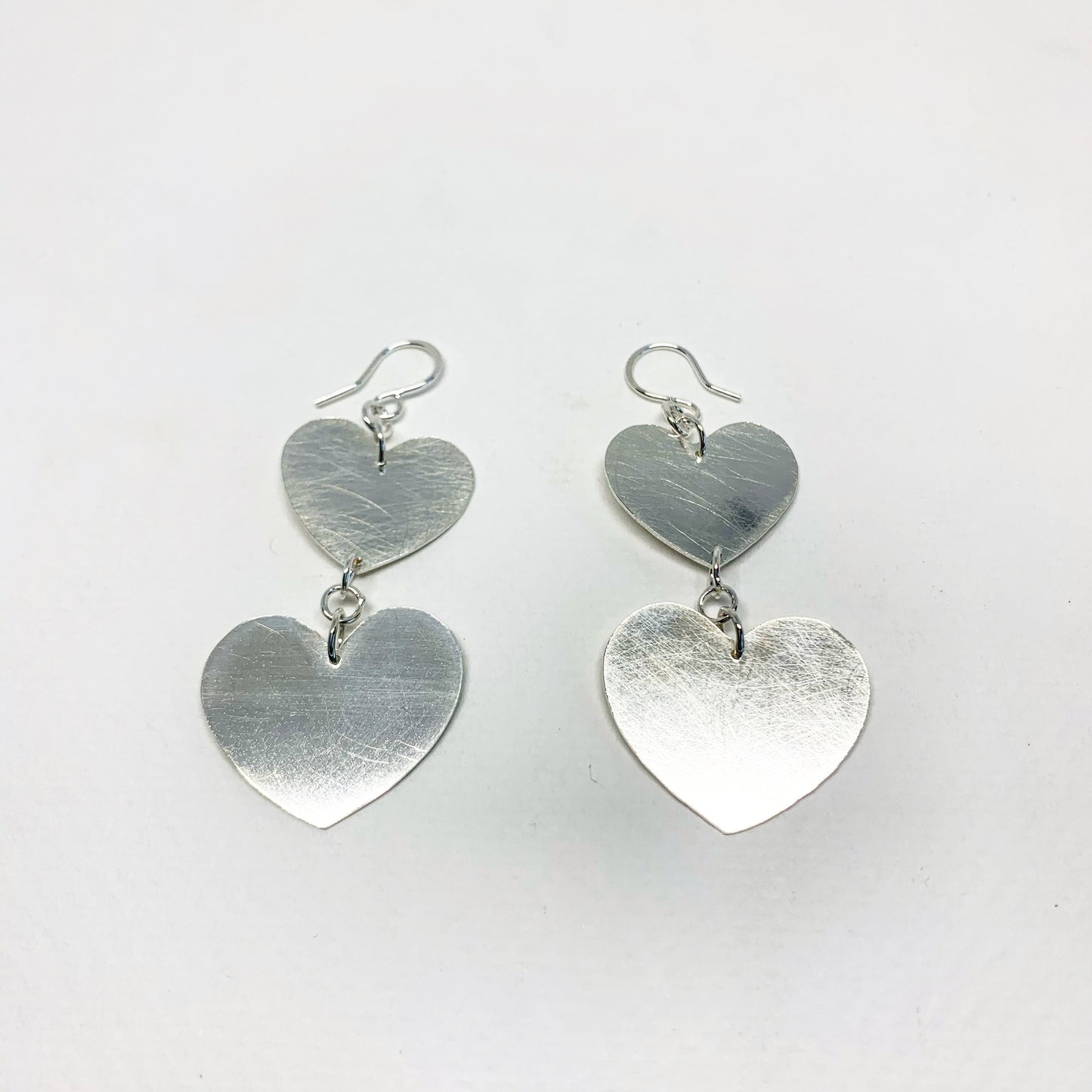 Double Heart Silhouette Earrings - Jennifer Cervelli Jewelry