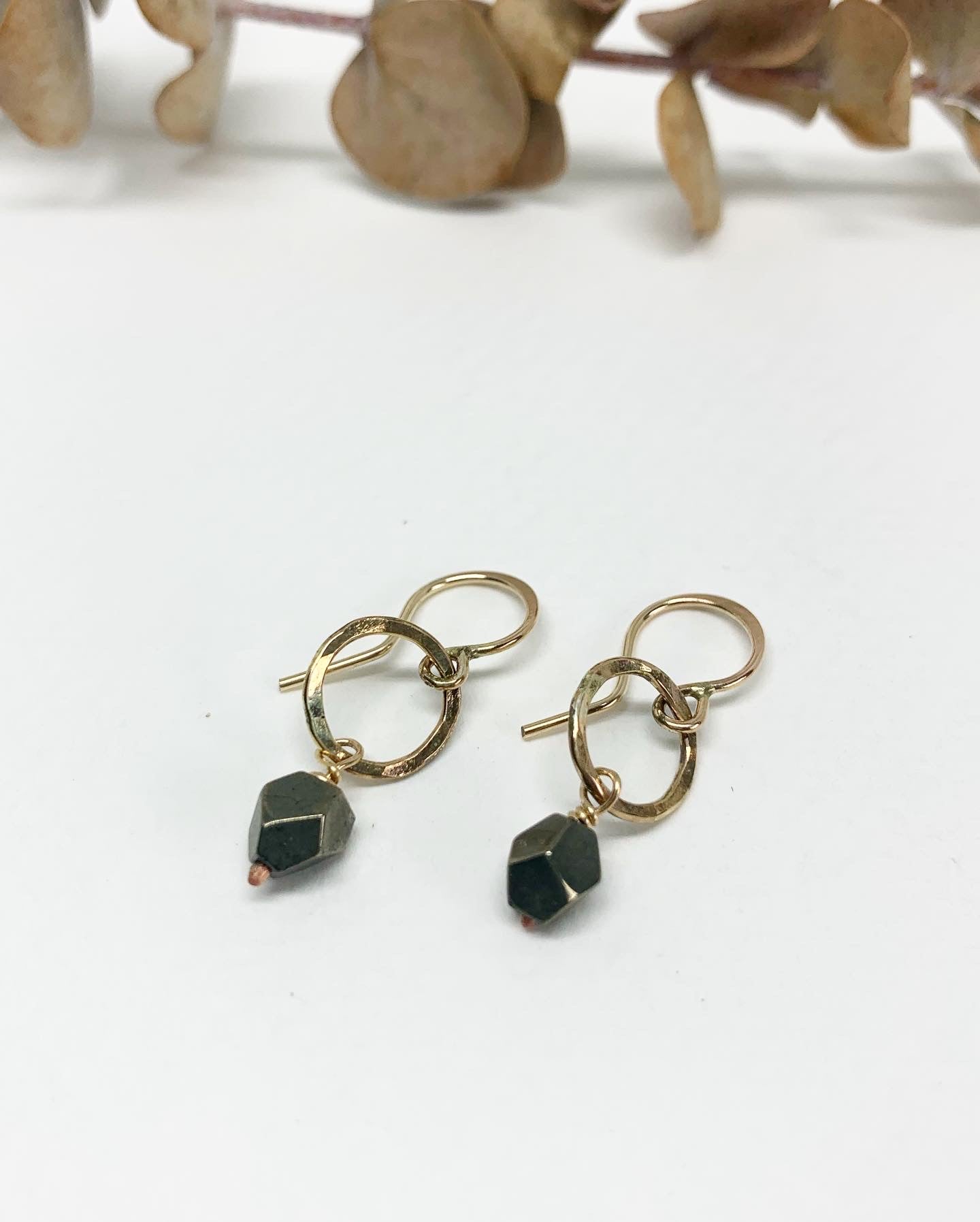 Pyrite Drop Earrings - Jennifer Cervelli Jewelry