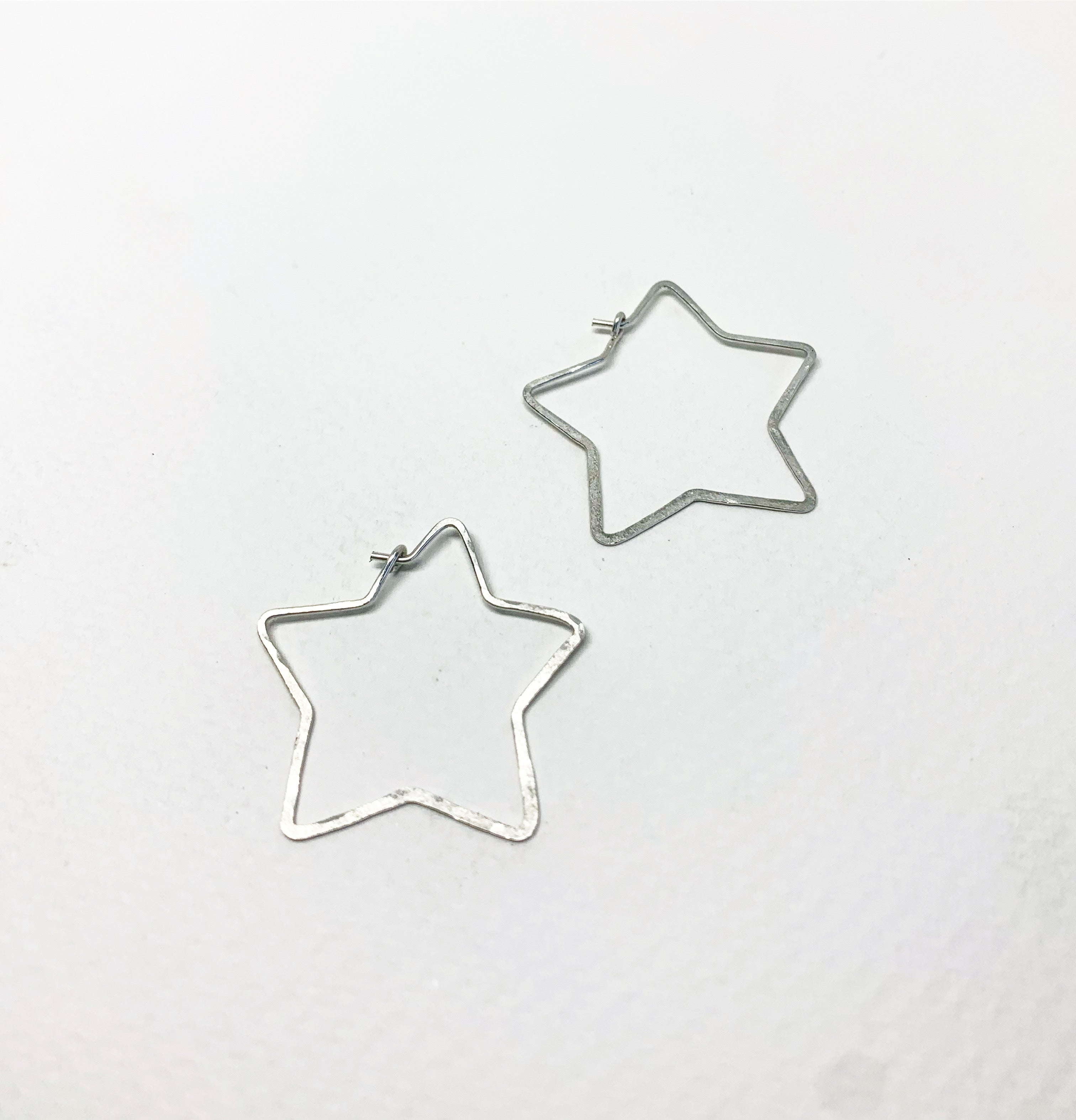 Star Hoops - Size Small - Jennifer Cervelli Jewelry