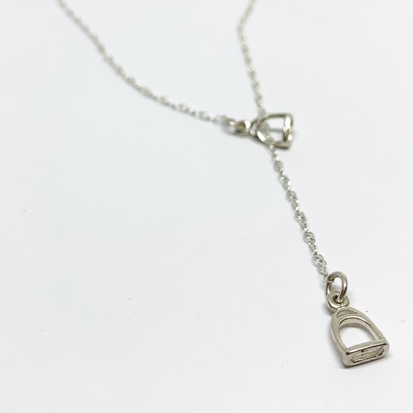 Mini Stirrups Lariat Necklace - Jennifer Cervelli Jewelry