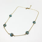 Turquoise Disc Choker Necklace - Jennifer Cervelli Jewelry