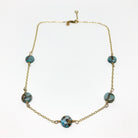 Turquoise Disc Choker Necklace - Jennifer Cervelli Jewelry