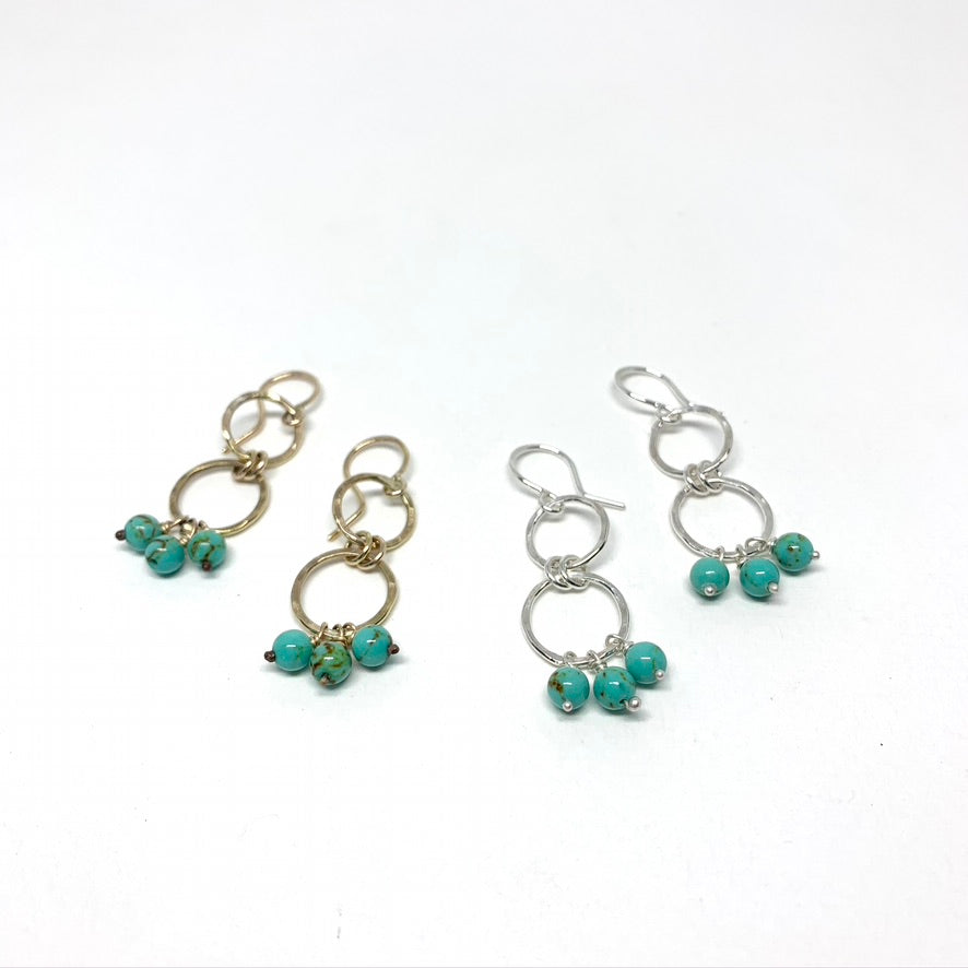 Mini Turquoise Chandelier Earrings - Jennifer Cervelli Jewelry