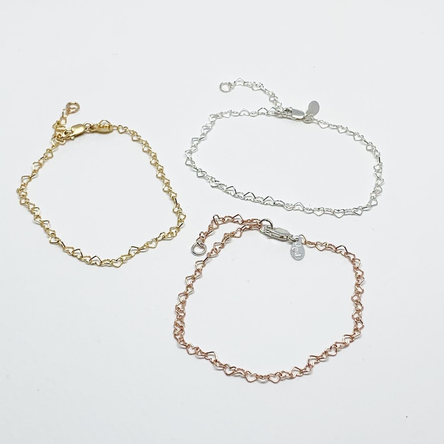 Heart Link Chain Bracelet - Jennifer Cervelli Jewelry