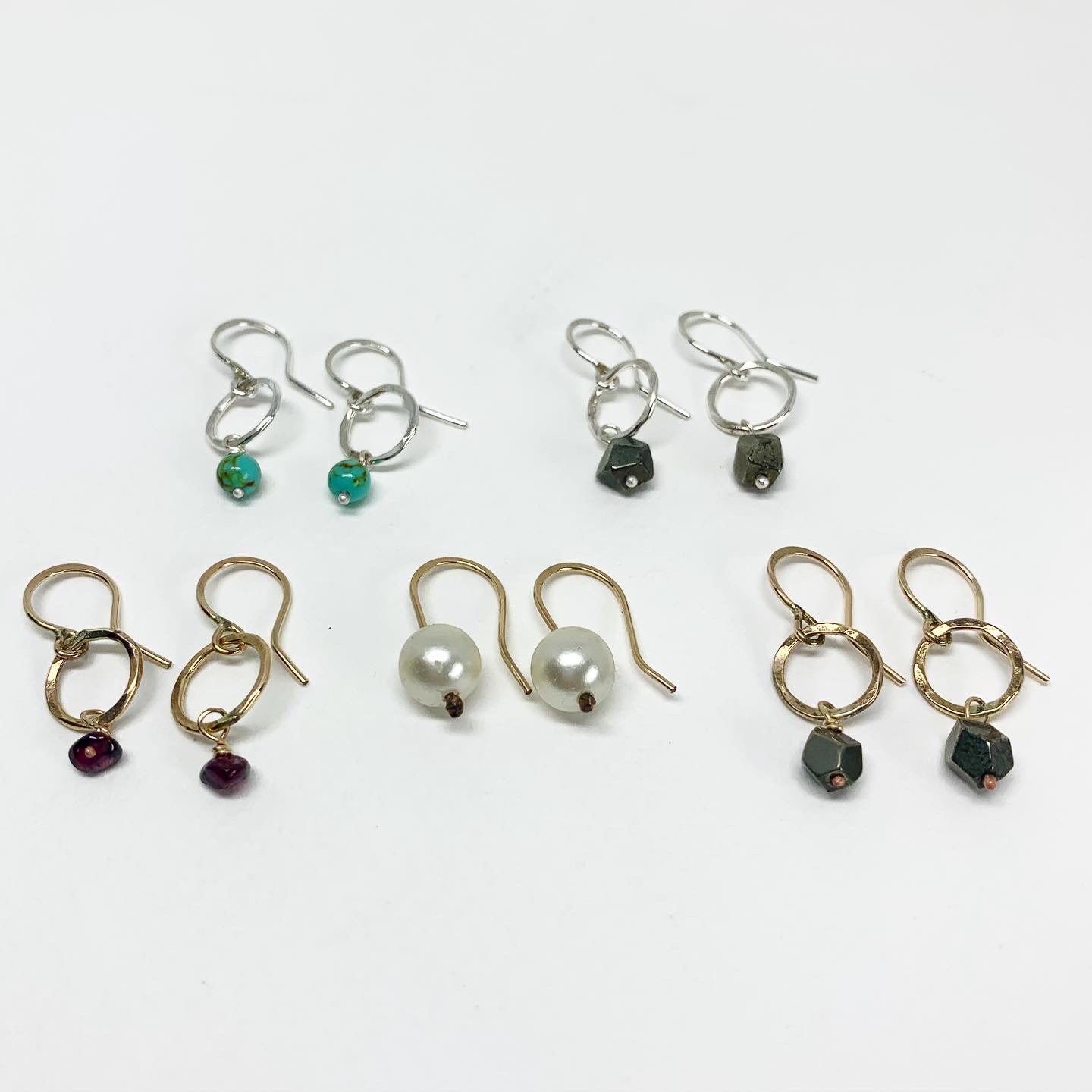 Garnet Drop Earrings - Jennifer Cervelli Jewelry