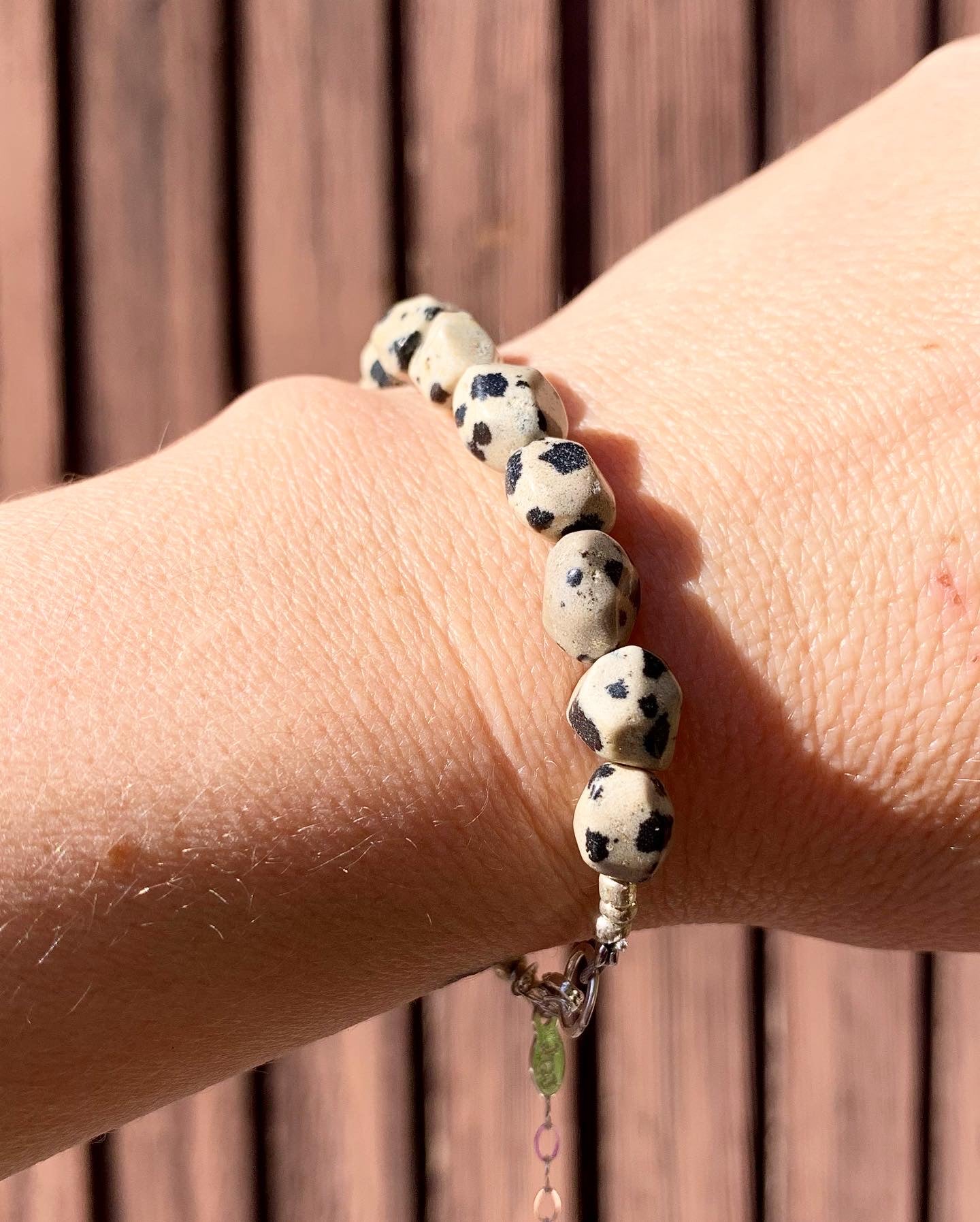 Dalmatian Jasper Bracelet - Jennifer Cervelli Jewelry