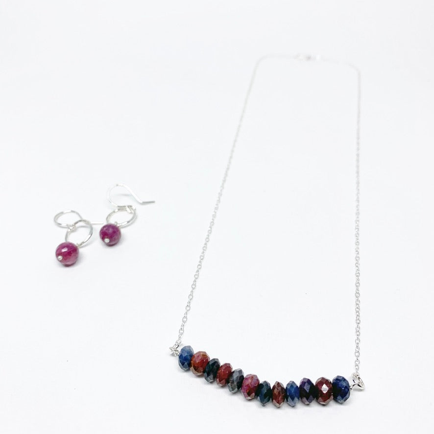 Ruby Gemstone Drop Earrings - Jennifer Cervelli Jewelry