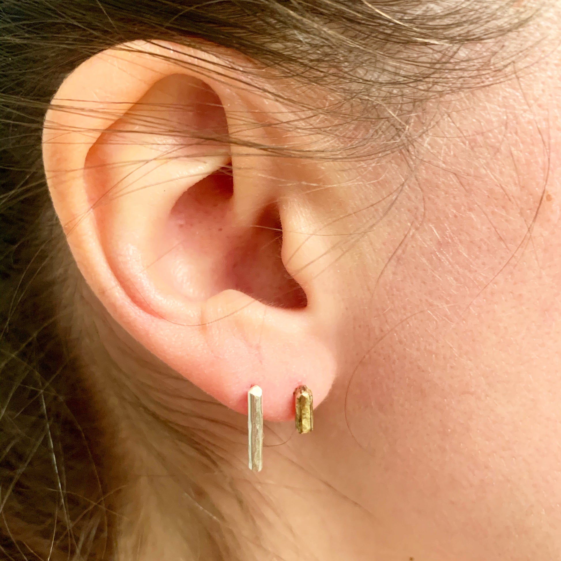 Mini Balance Stud Earrings -1/4" - Jennifer Cervelli Jewelry