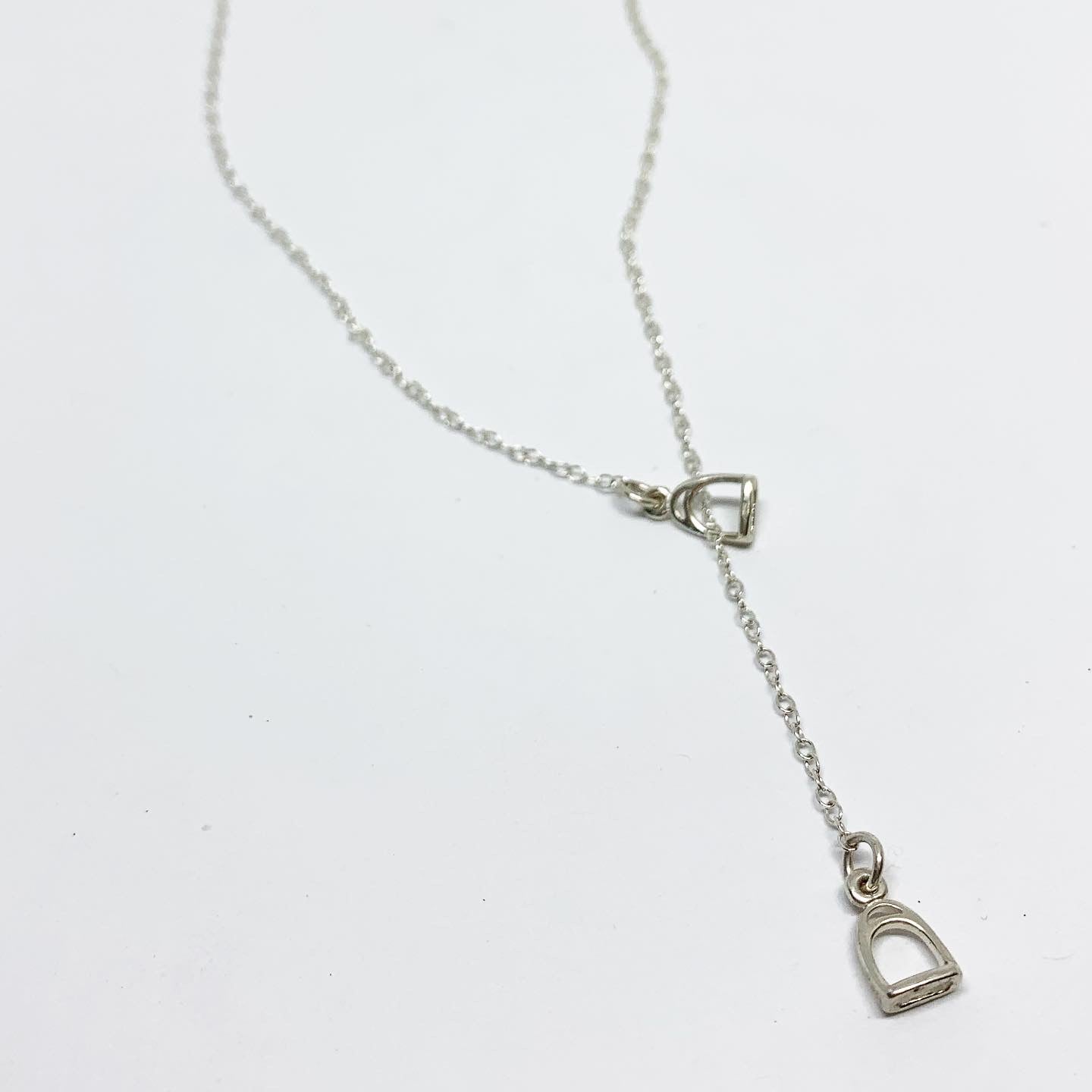 Mini Stirrups Lariat Necklace - Jennifer Cervelli Jewelry